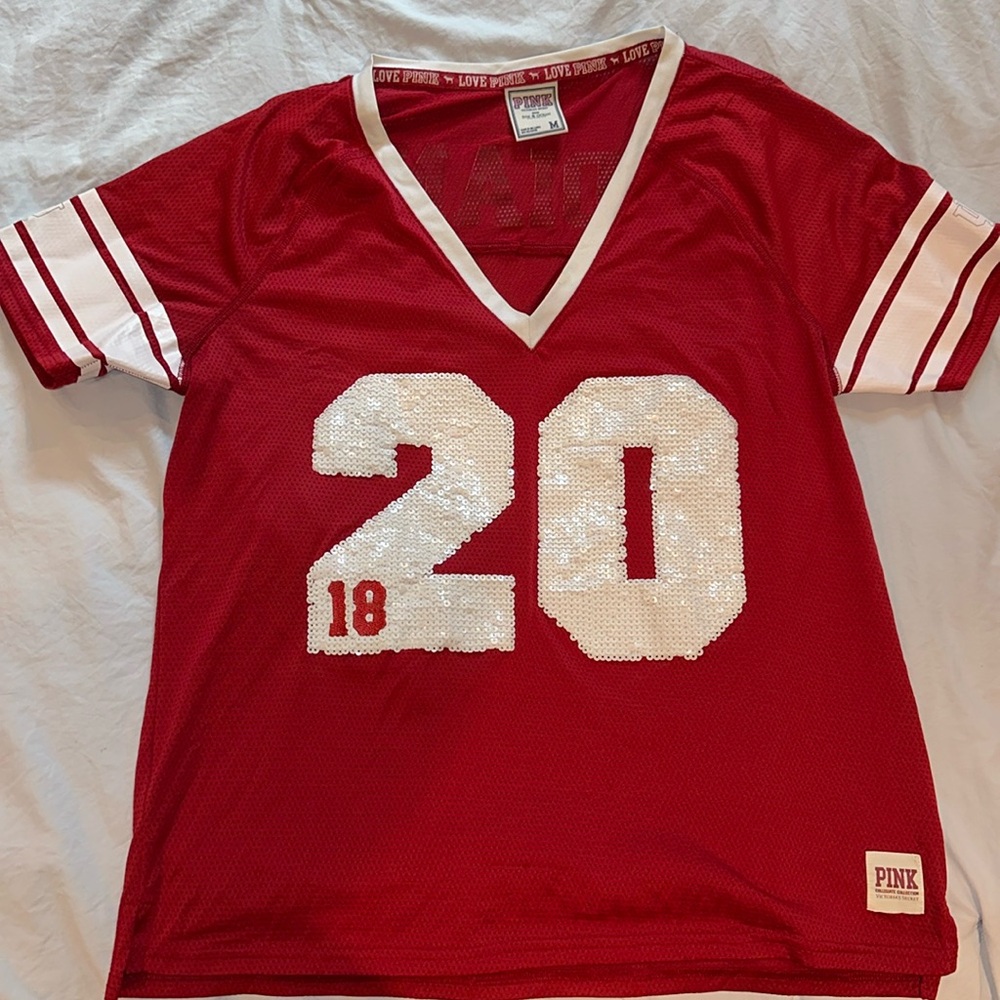 VS PINK IU Football Jersey